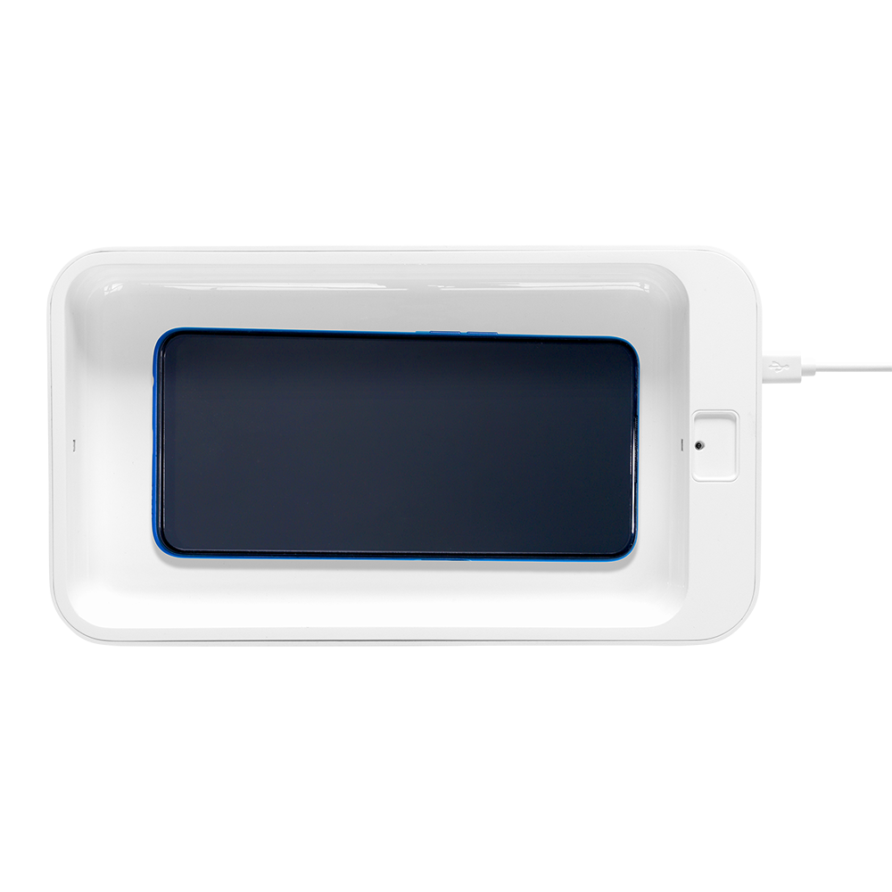 DELTACO UV sanitizing box, UVC LED, disinfect your phone, jewelry etc.