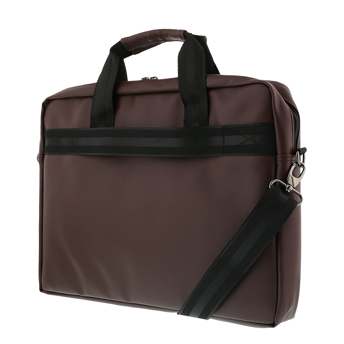 DELTACO Notebookväska upp till 15.6", frontfickor, PU-läder, brun