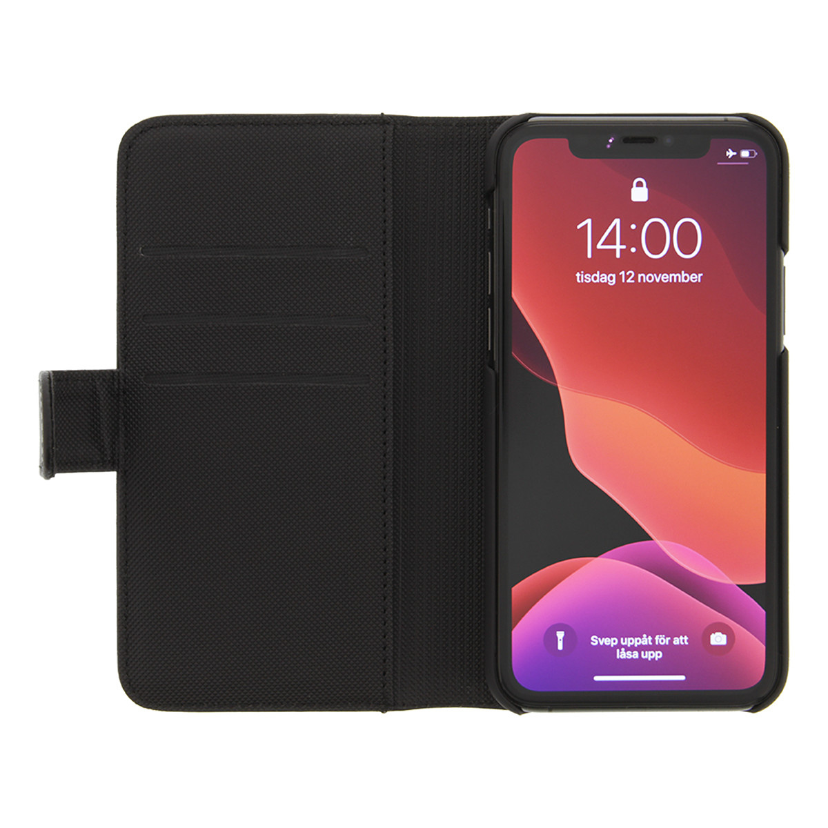 DELTACO plånboksfodral med löstagbar baksida till iPhone 11