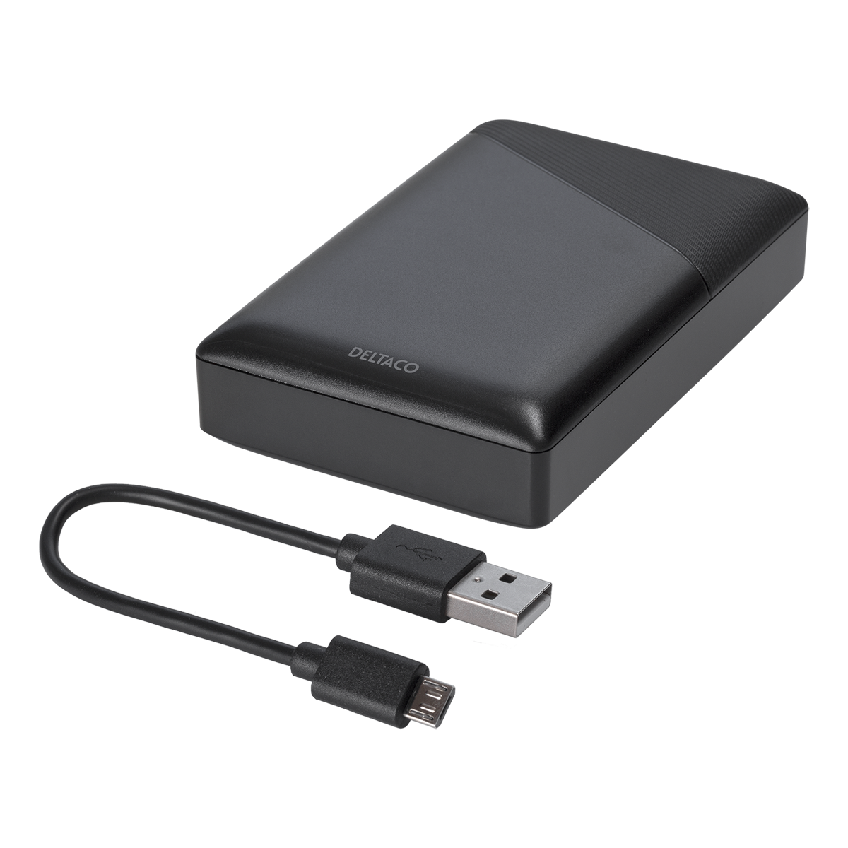 Deltaco Powerbank med snabbladdning, PD, USB-C, 10.000mAh