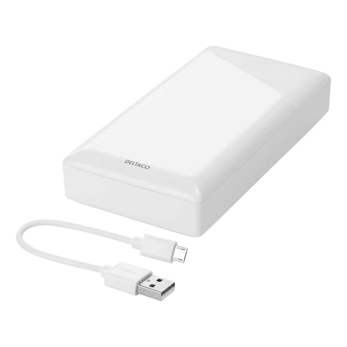 Deltaco Powerbank med 2xUSB-A, 20.000 mAh