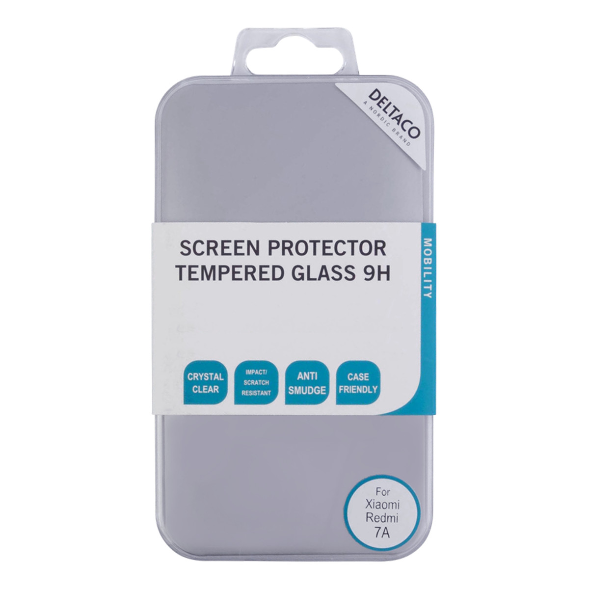 DELTACO screen protector, Xiaomi Redmi 7A, tempered glass