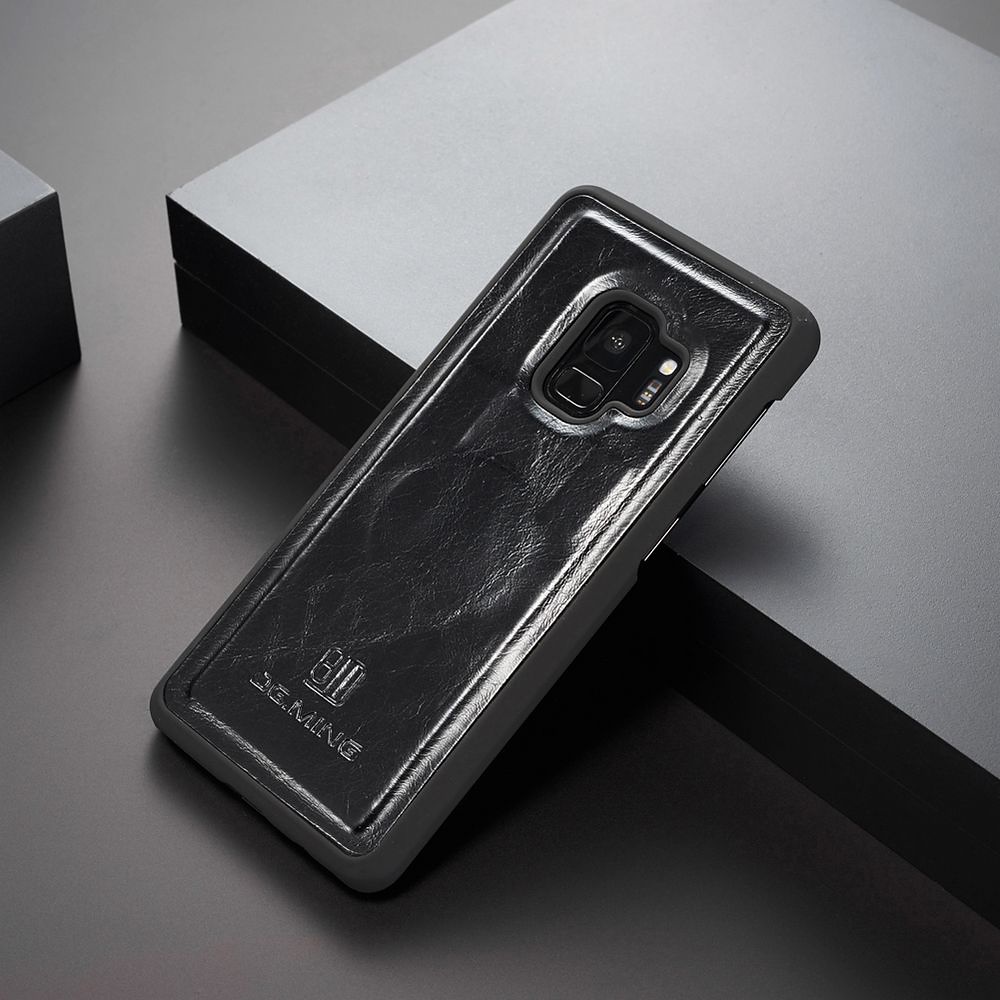 Läderfodral till Samsung Galaxy S9, svart