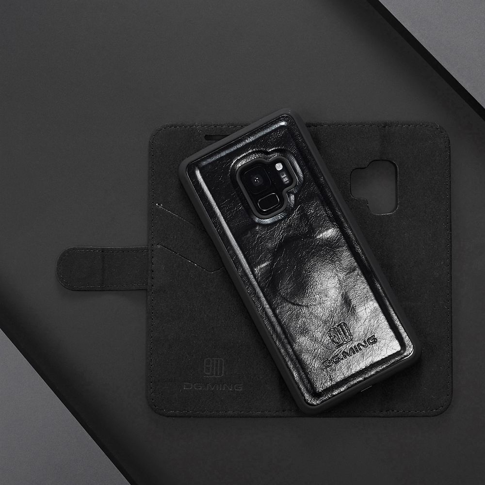 Läderfodral till Samsung Galaxy S9, svart