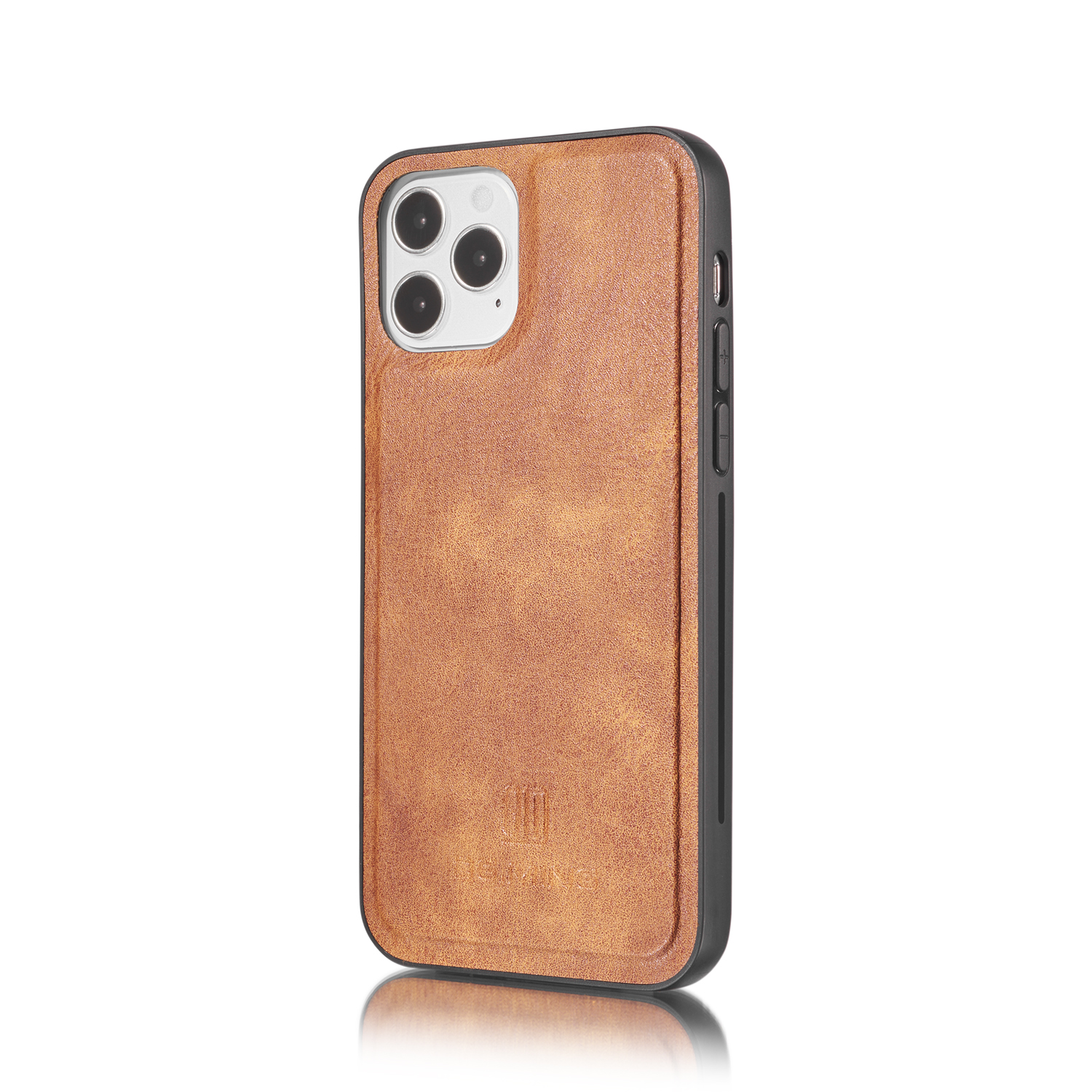 DG.MING Läderfodral med magnetskal, iPhone 12 Pro Max, brun