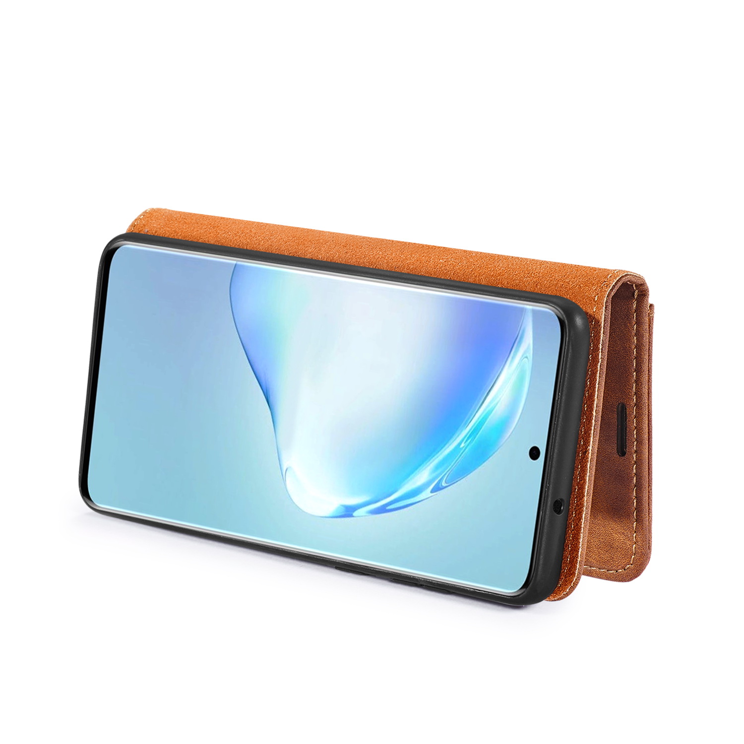 DG.MING fodral, magnetskal & ställ, Samsung Galaxy S20+, brun
