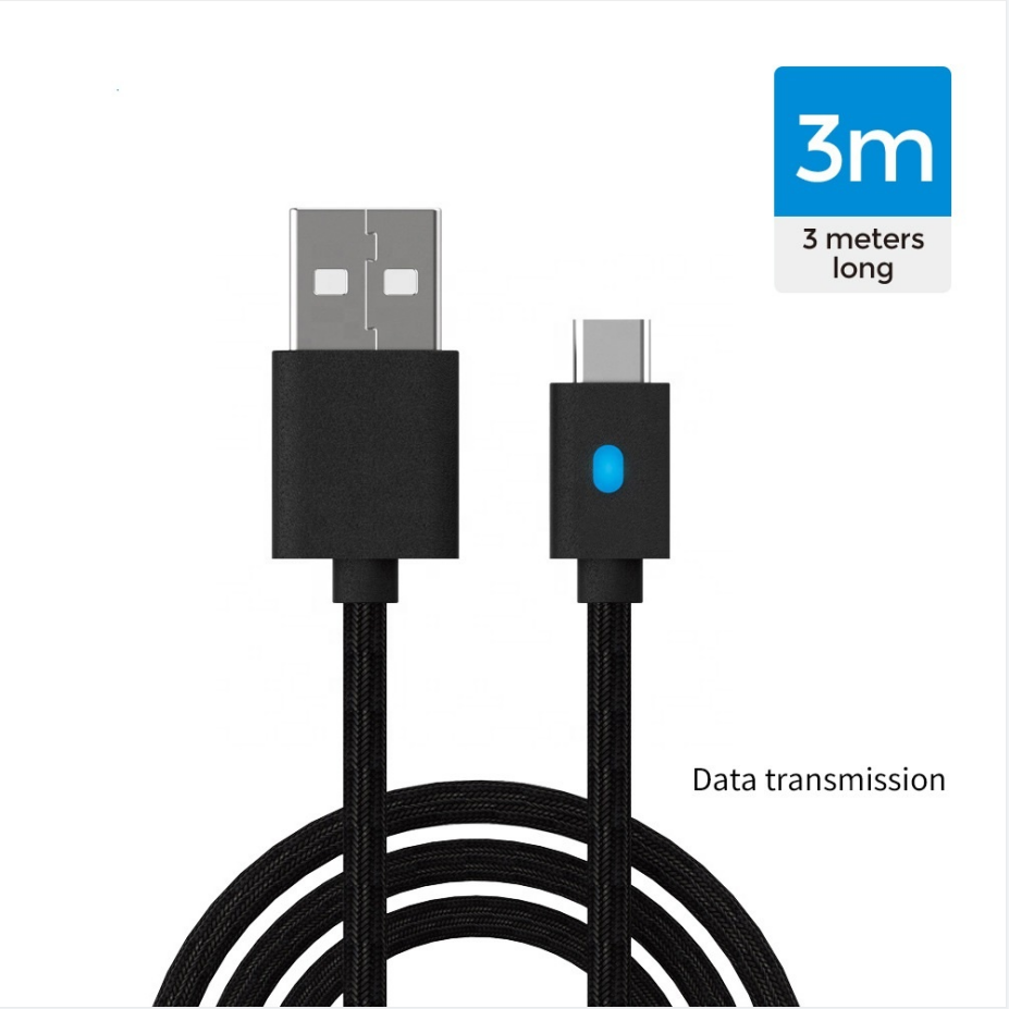 Dobe USB-C kabel för PS5, Switch och XBOX One, 3m