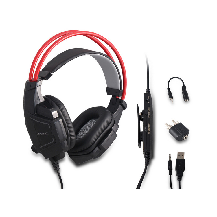 DOBE TY-836 Trådat headset med mikrofon för PC, PS4 m.fl.