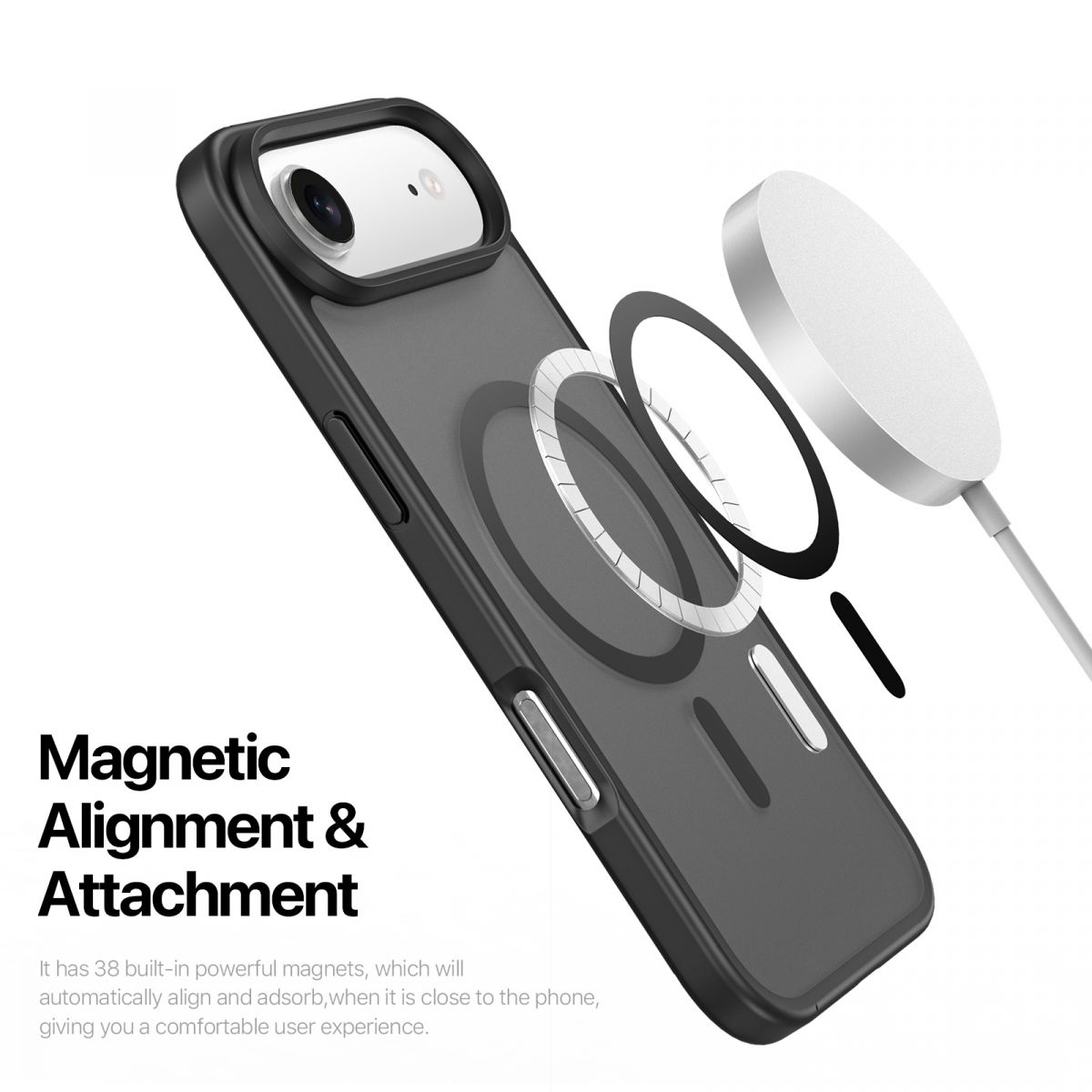 Dux Ducis Luxury magnetiskt skal till iPhone 17 Air, svart