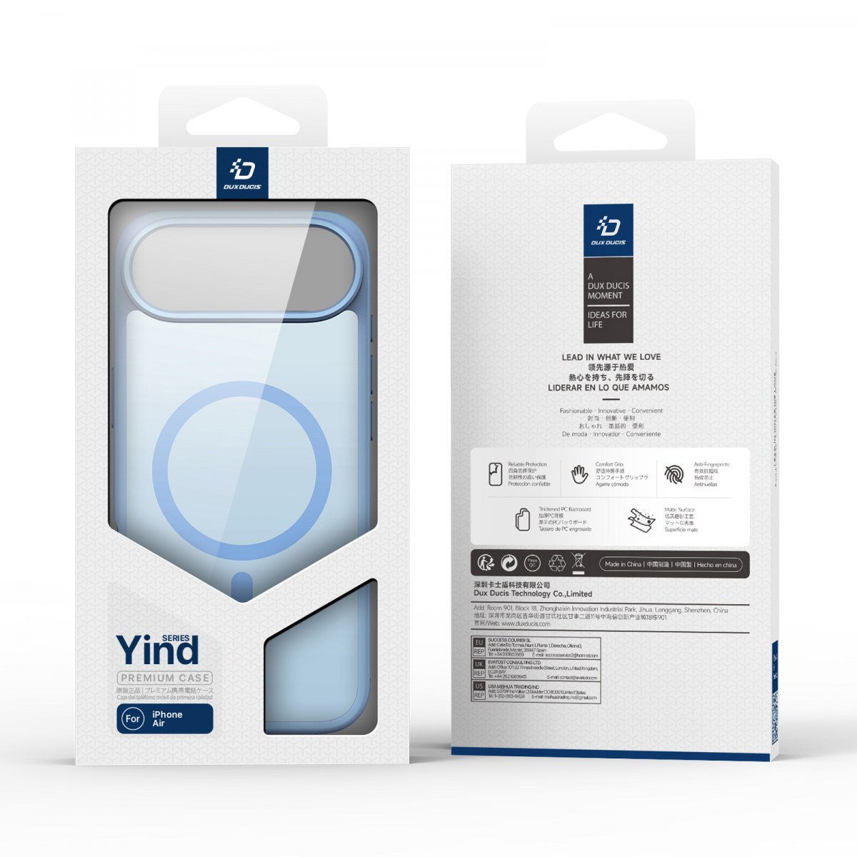 Dux Ducis Luxury magnetiskt skal till iPhone 17 Air, blå