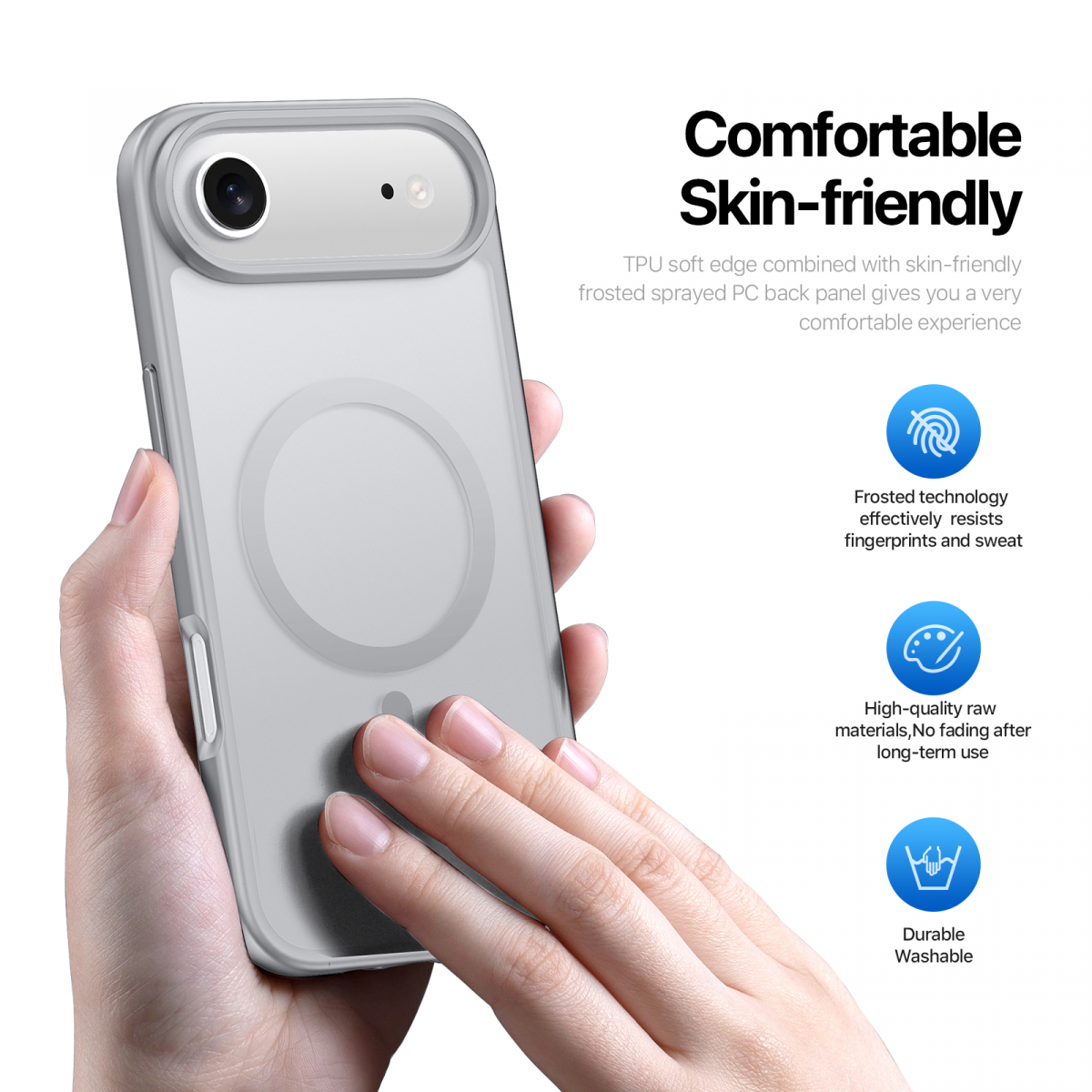 Dux Ducis Luxury magnetiskt skal till iPhone 17 Air, grå