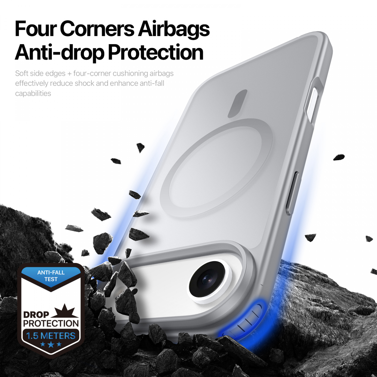 Dux Ducis Luxury magnetiskt skal till iPhone 17 Air, grå