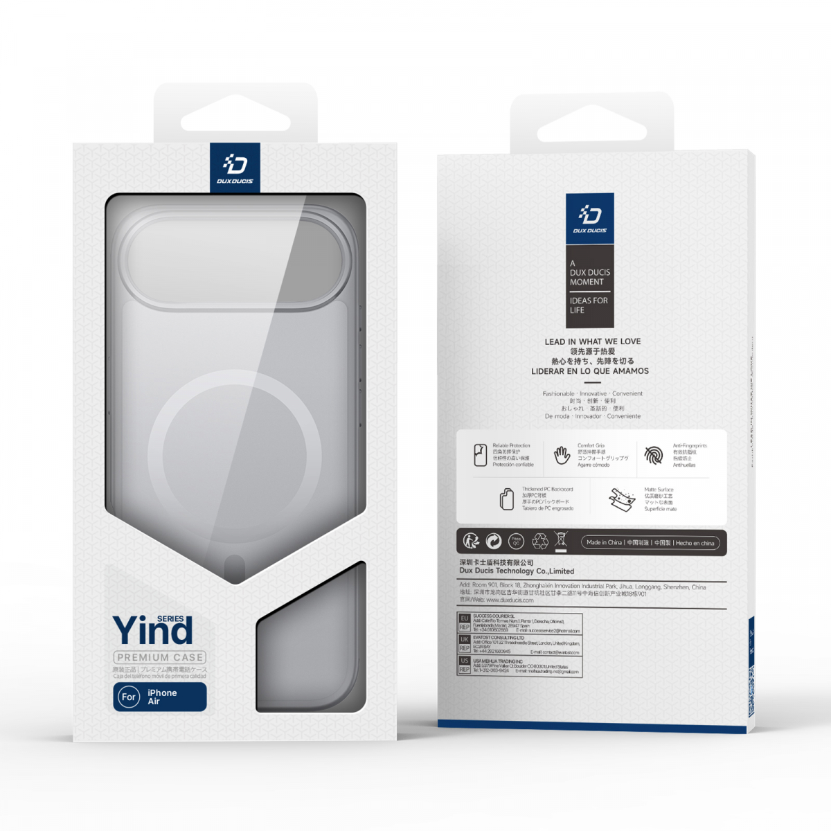 Dux Ducis Luxury magnetiskt skal till iPhone 17 Air, grå