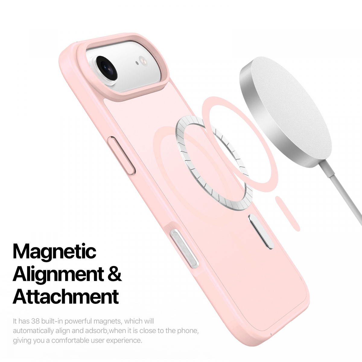 Dux Ducis Luxury magnetiskt skal till iPhone 17 Air, rosa