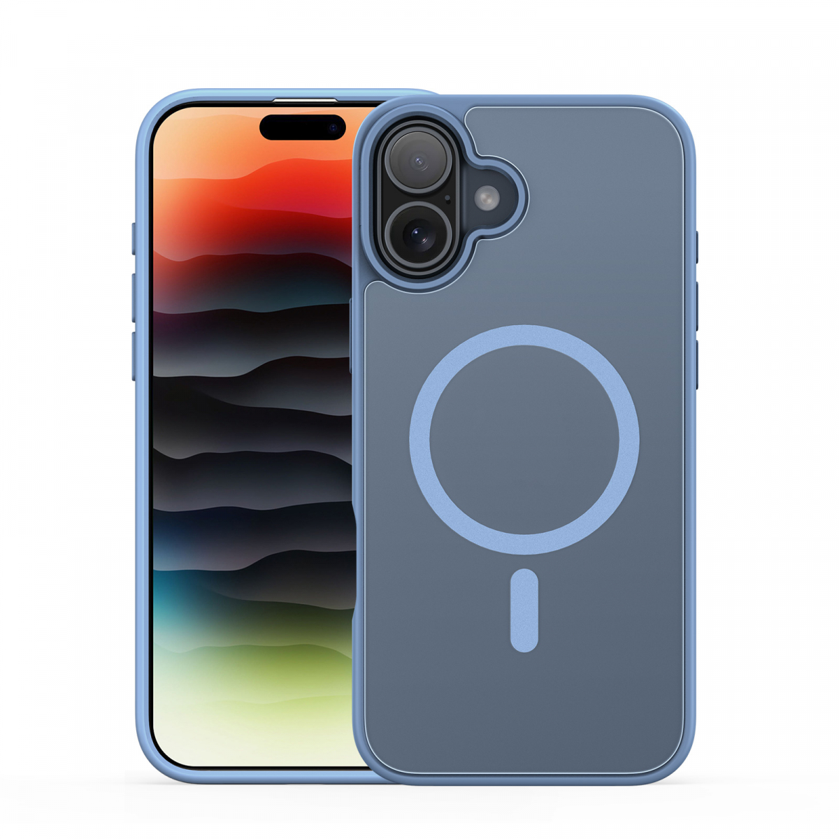 Dux Ducis Luxury magnetiskt skal till iPhone 17, blå