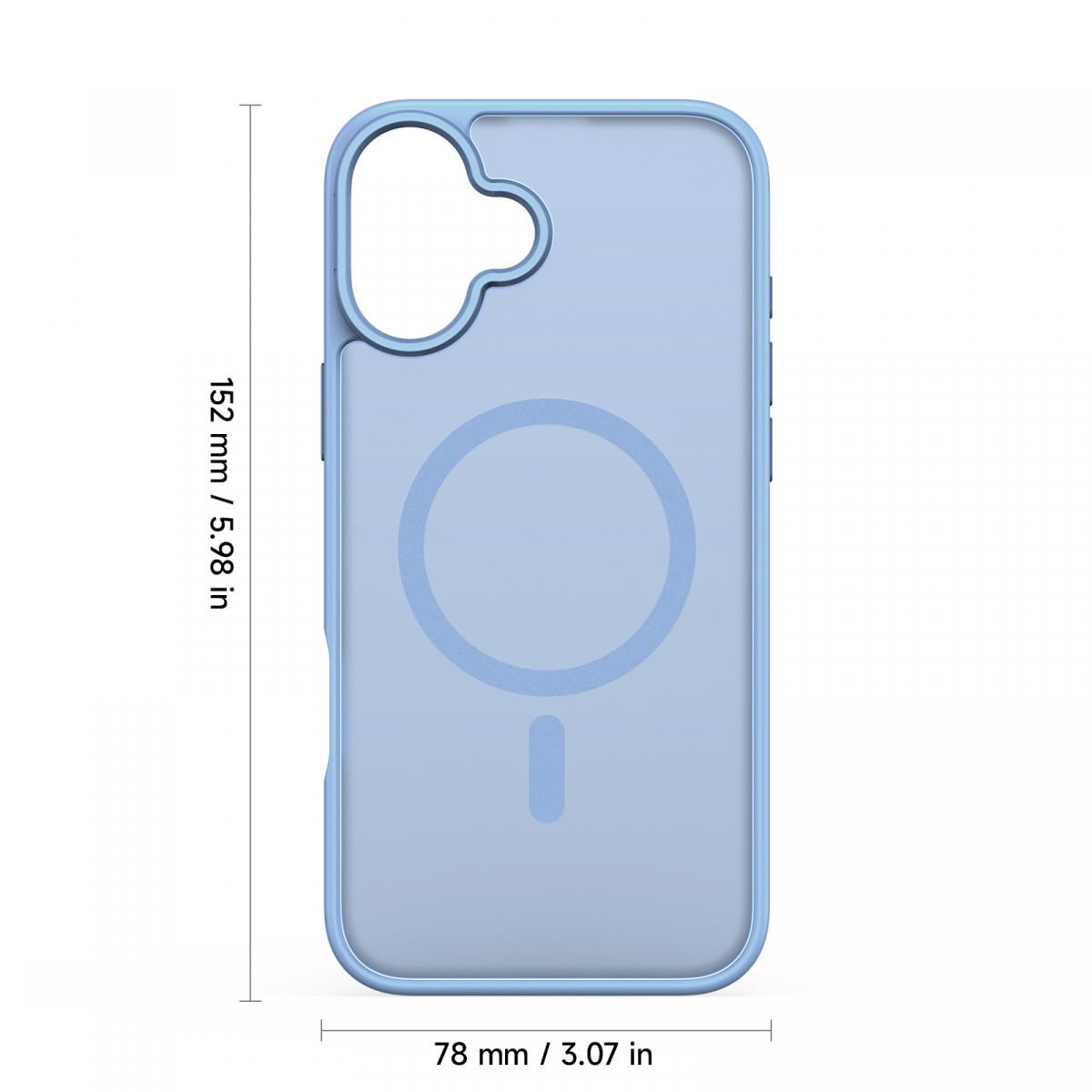 Dux Ducis Luxury magnetiskt skal till iPhone 17, blå