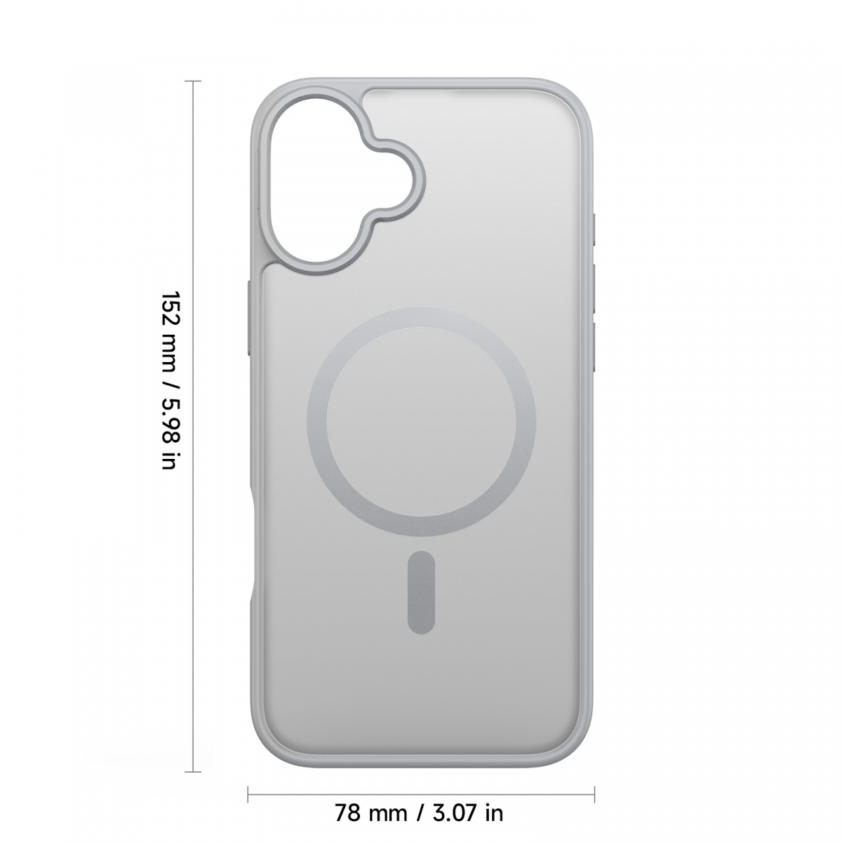 Dux Ducis Luxury magnetiskt skal till iPhone 17, grå