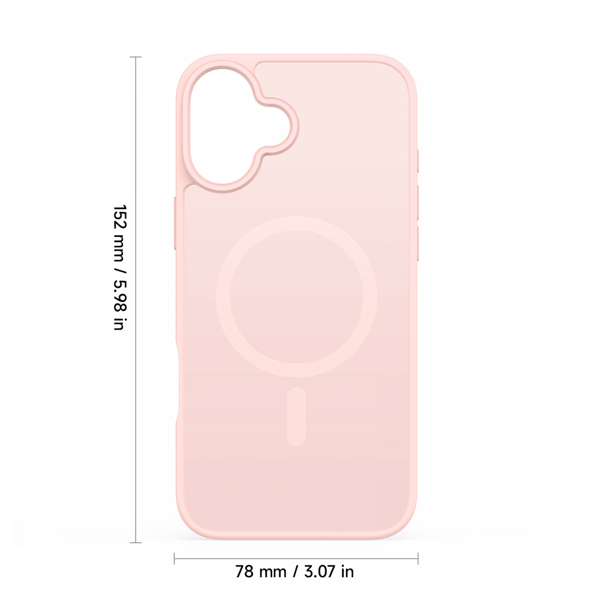 Dux Ducis Luxury magnetiskt skal till iPhone 17, rosa