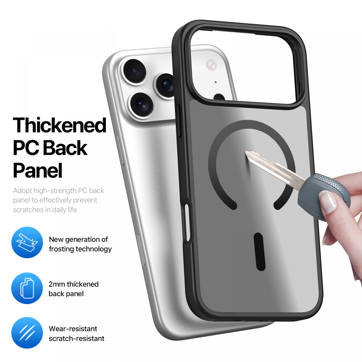 Dux Ducis Luxury magnetiskt skal till iPhone 17 Pro Max, svart