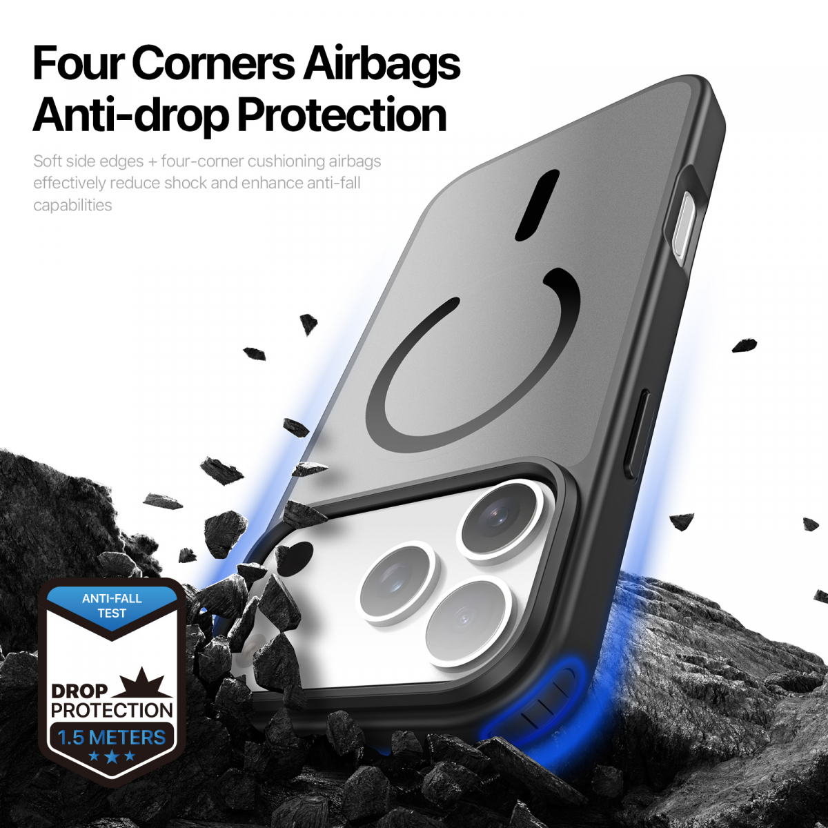 Dux Ducis Luxury magnetiskt skal till iPhone 17 Pro Max, svart