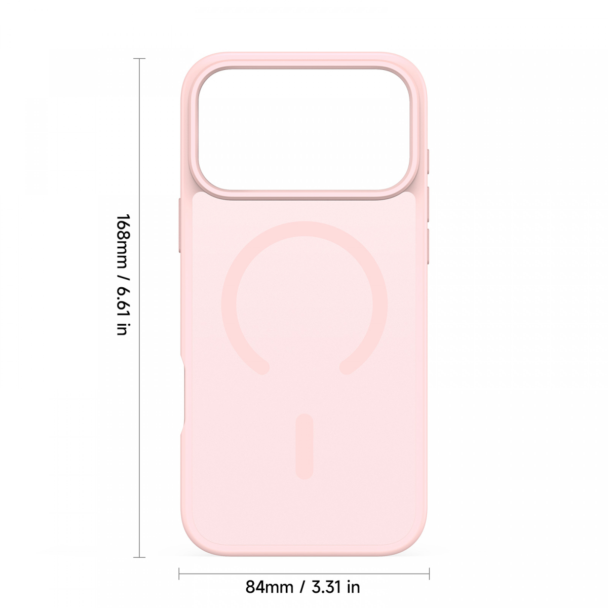 Dux Ducis Luxury magnetiskt skal till iPhone 17 Pro, rosa