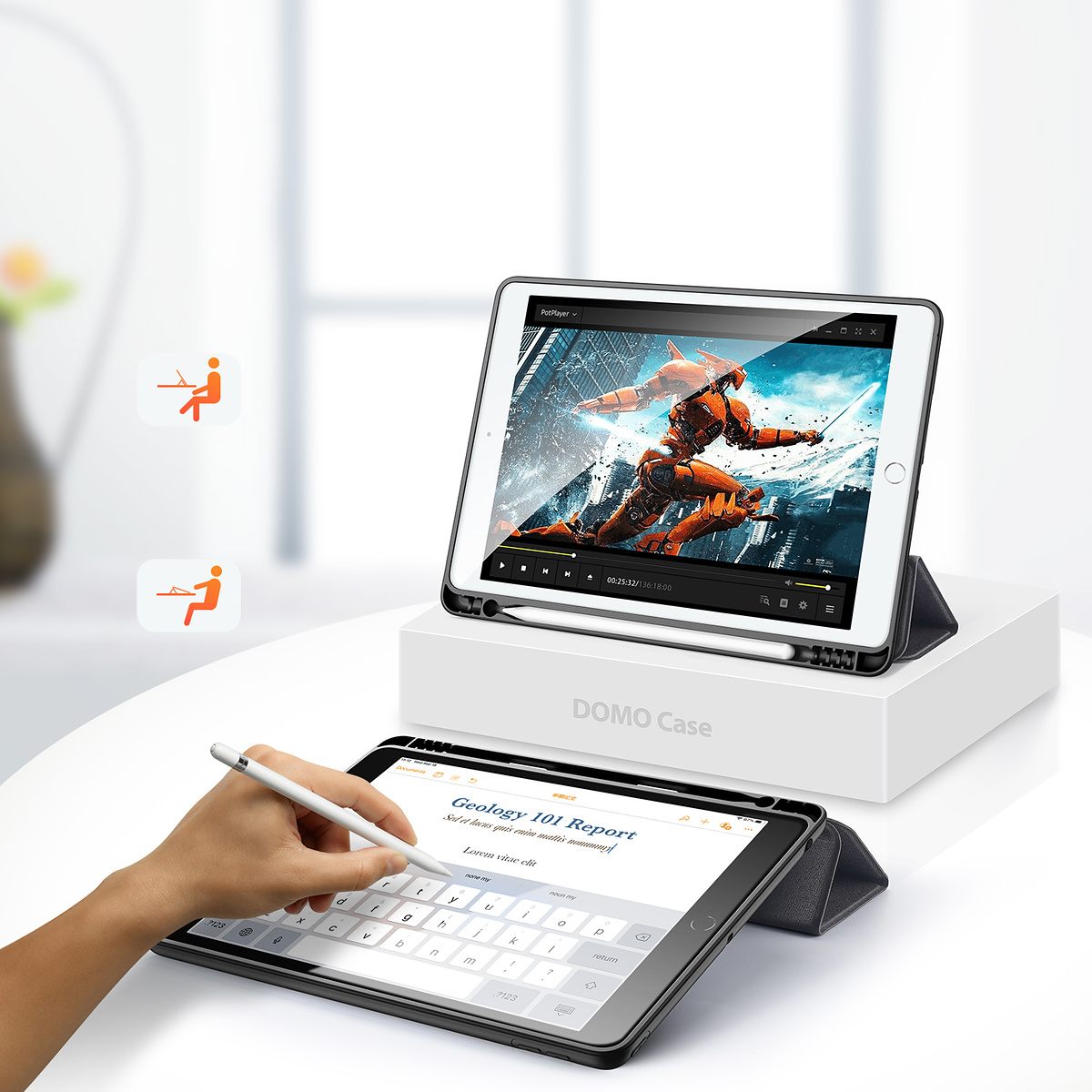 Dux Ducis Domo series, iPad 10.2 (2019-2021), svart