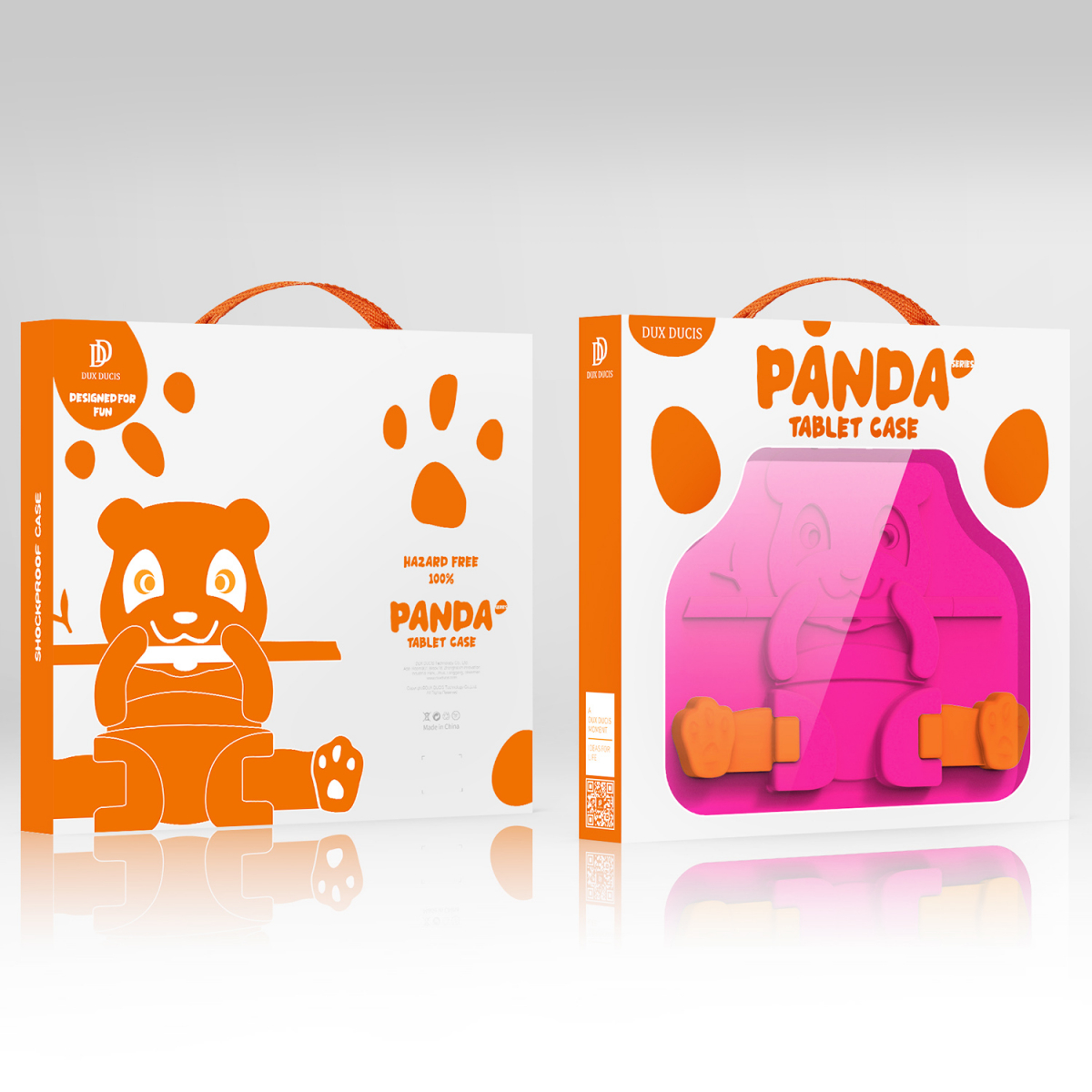 DUX DUCIS Panda barnfodral, Samsung Tab S6 Lite, rosa