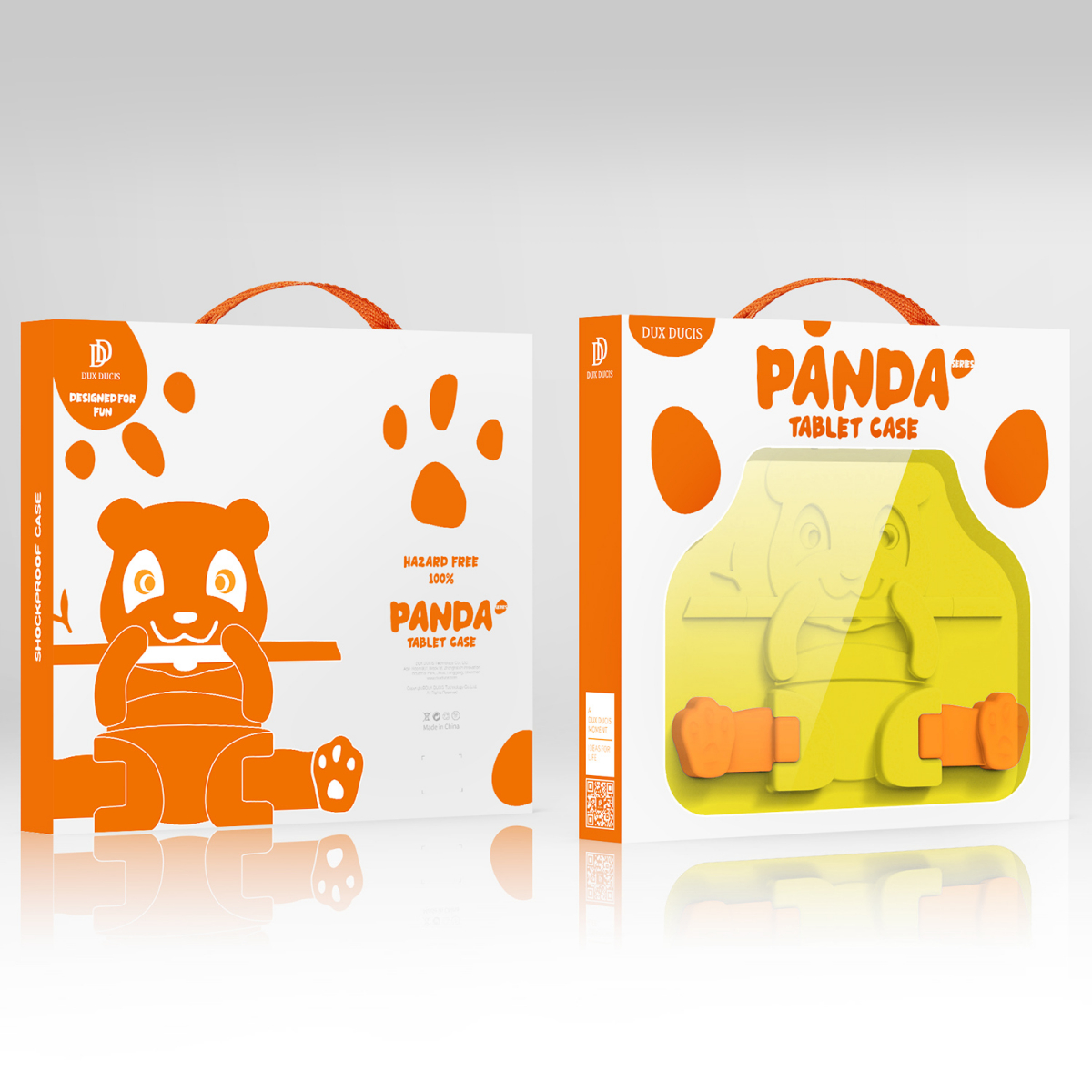 DUX DUCIS Panda barnfodral, Samsung Tab S6 Lite, gul