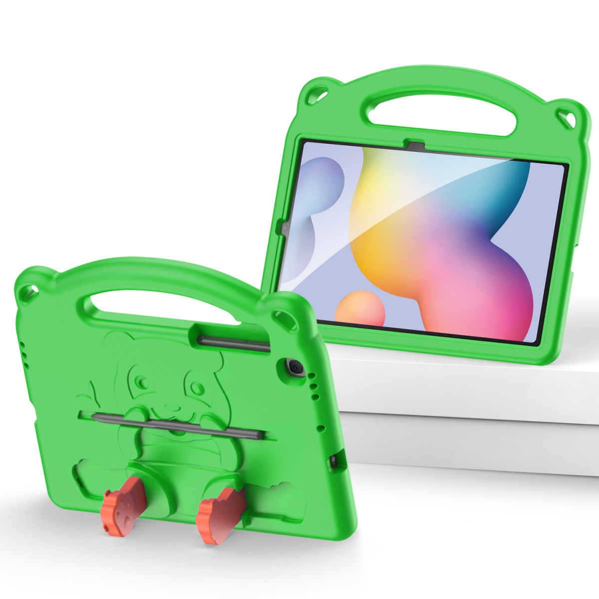 DUX DUCIS Panda barnfodral, Samsung Tab S6 Lite, grön