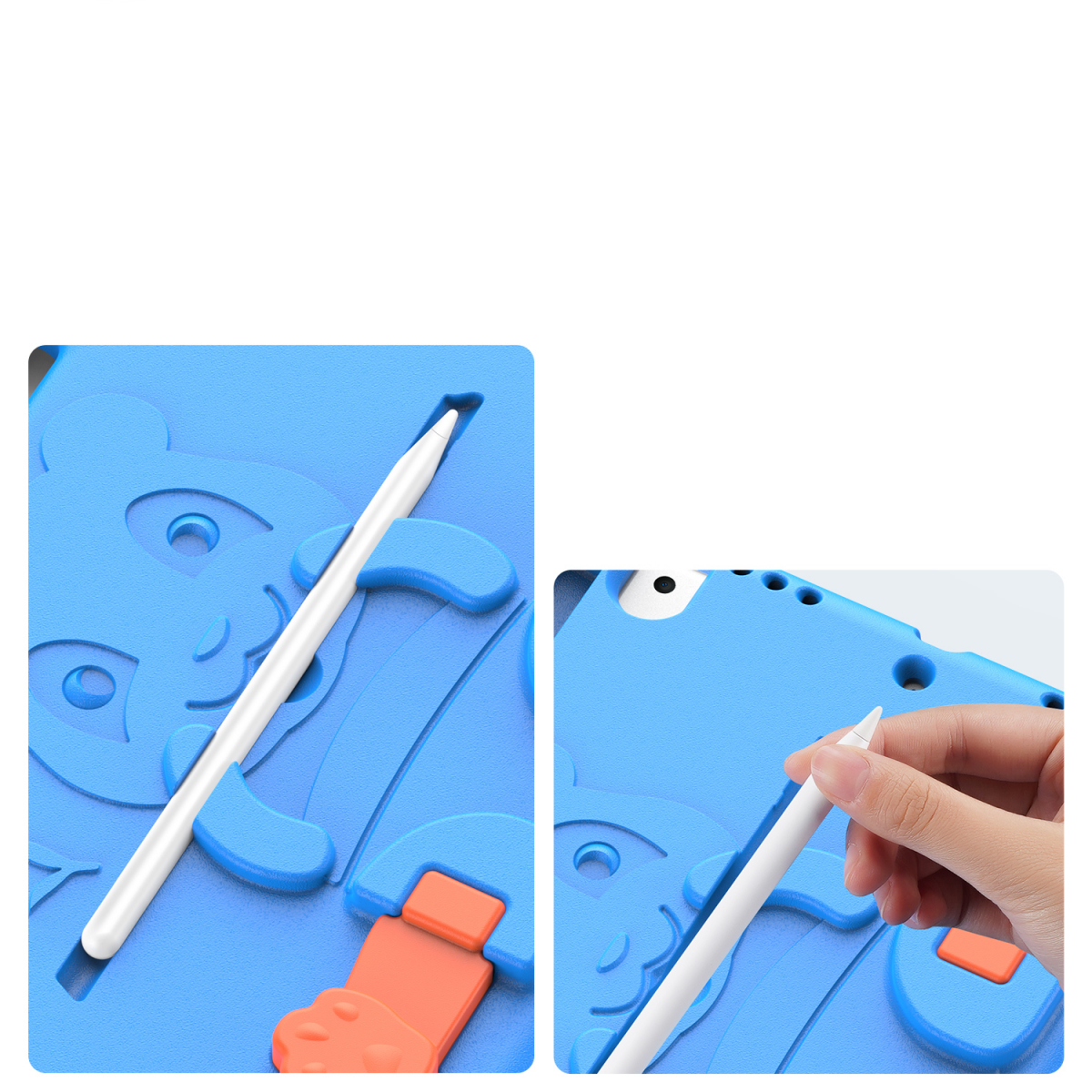 DUX DUCIS Panda barnfodral ställ, iPad 10.2 (2019-2021), blå