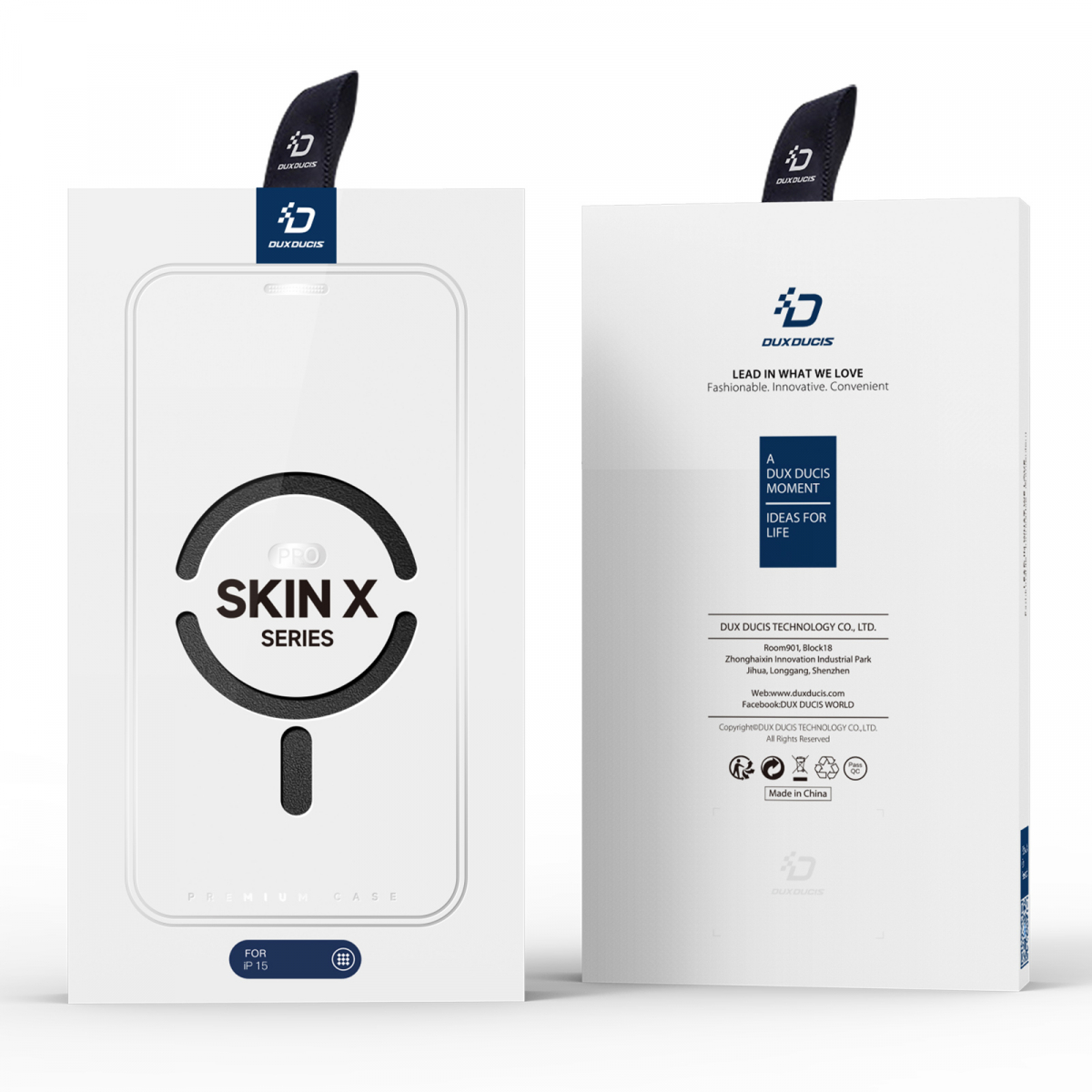 DUX DUCIS SKIN X-Series fodral till iPhone 15, svart