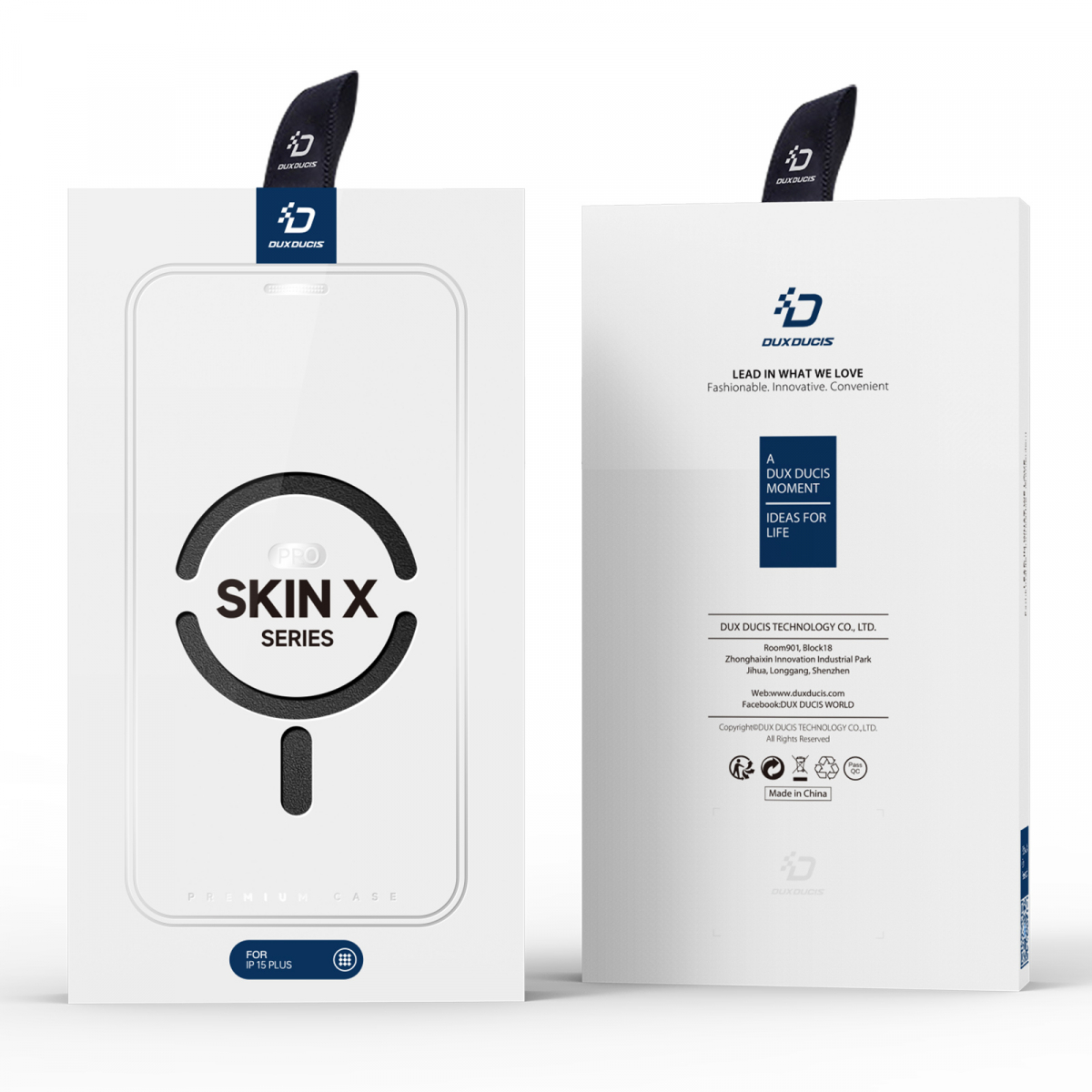 DUX DUCIS SKIN X-Series fodral till iPhone 15 Plus, svart