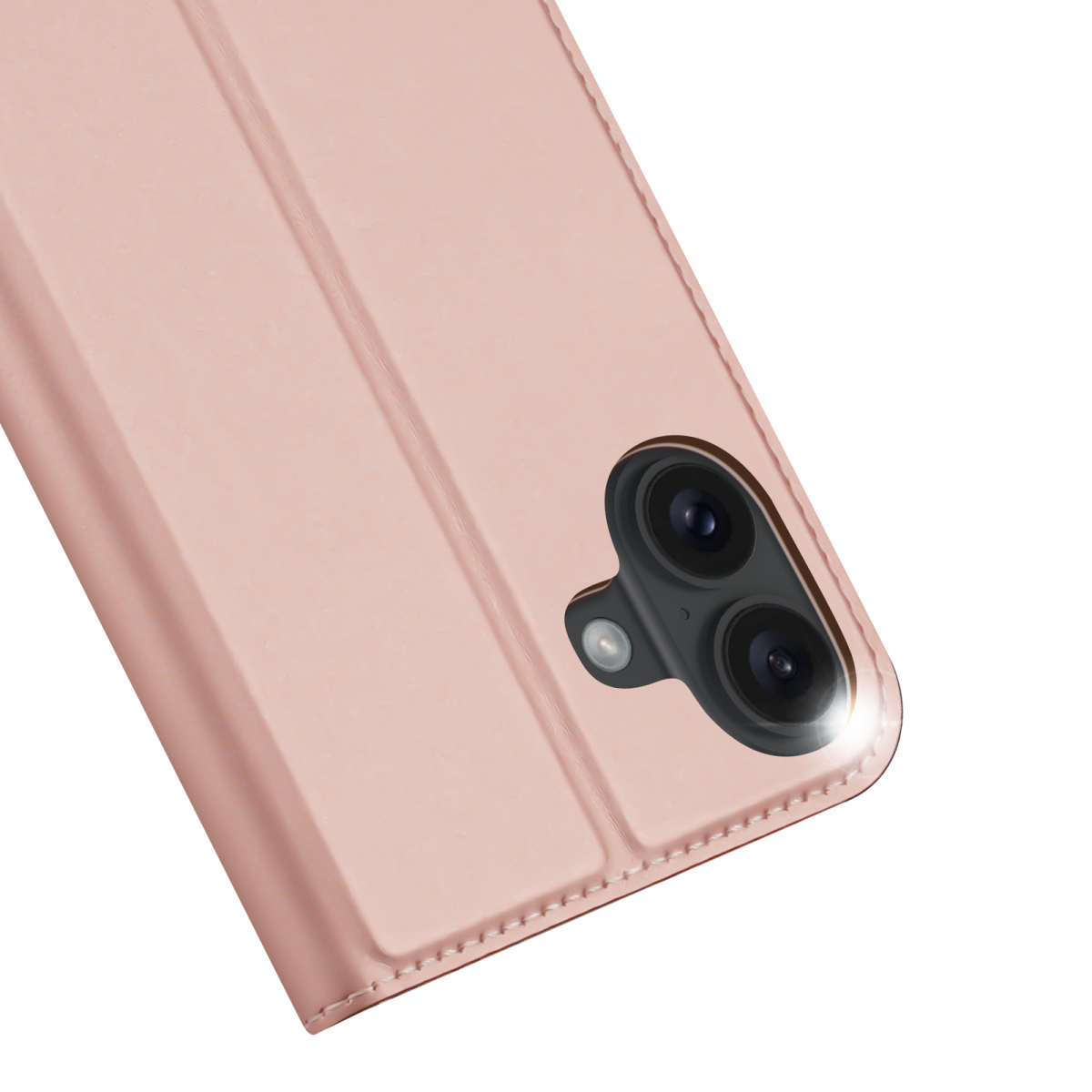 DUX DUCIS Skin Pro Series läderfodral, iPhone 16 Plus, rosa