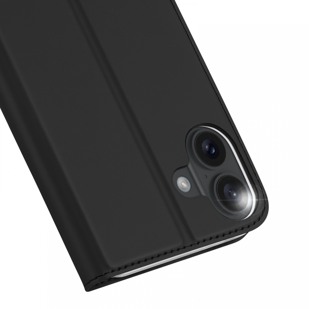 DUX DUCIS Skin Pro Series läderfodral, iPhone 16 Plus, svart