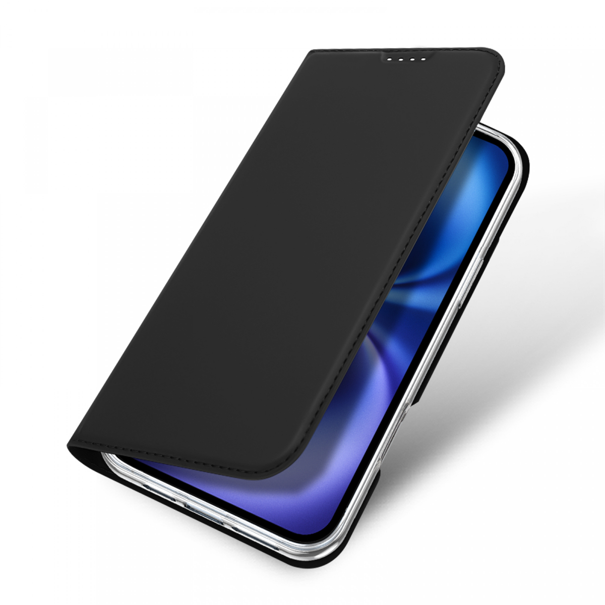 DUX DUCIS Skin Pro Series läderfodral, iPhone 16 Plus, svart