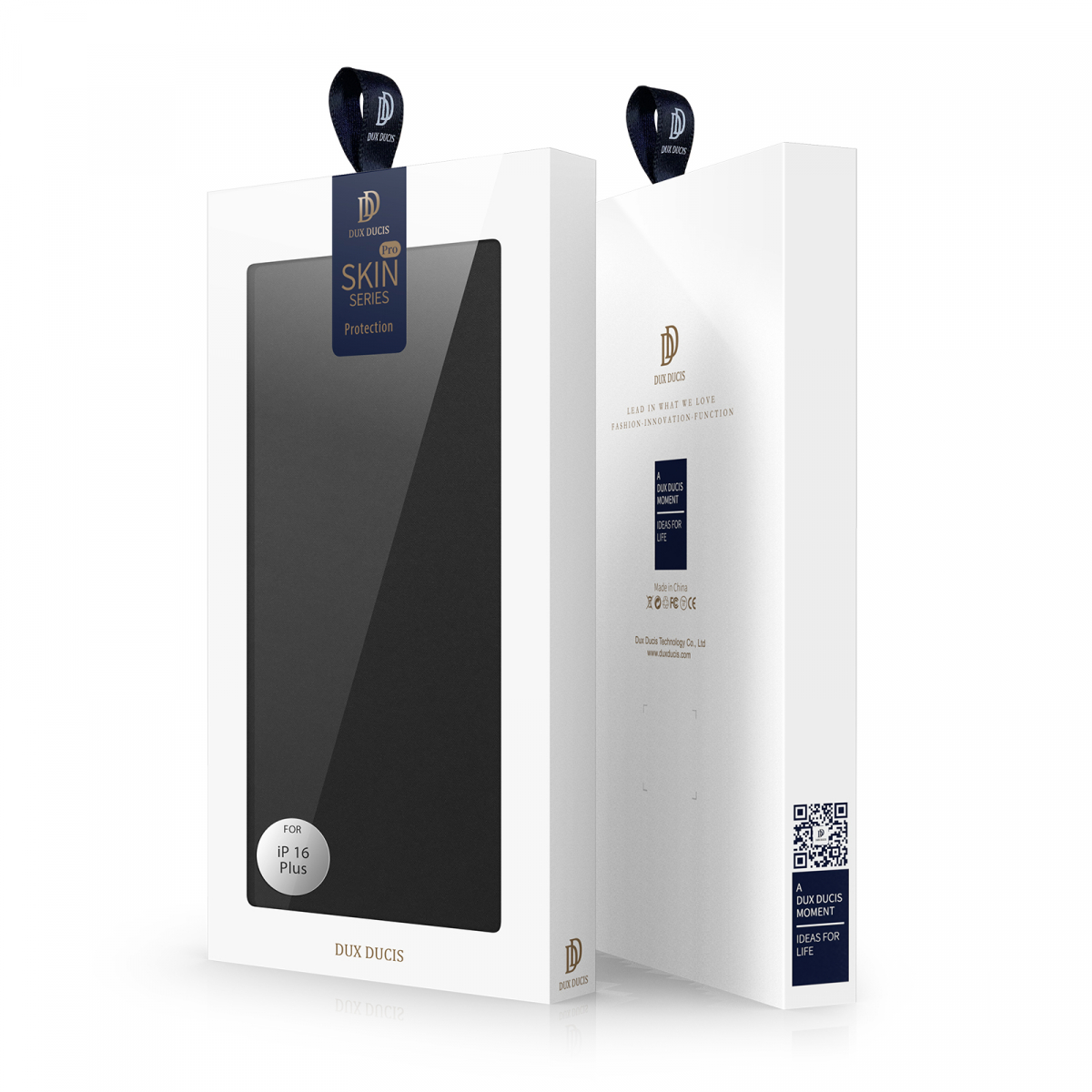 DUX DUCIS Skin Pro Series läderfodral, iPhone 16 Plus, svart