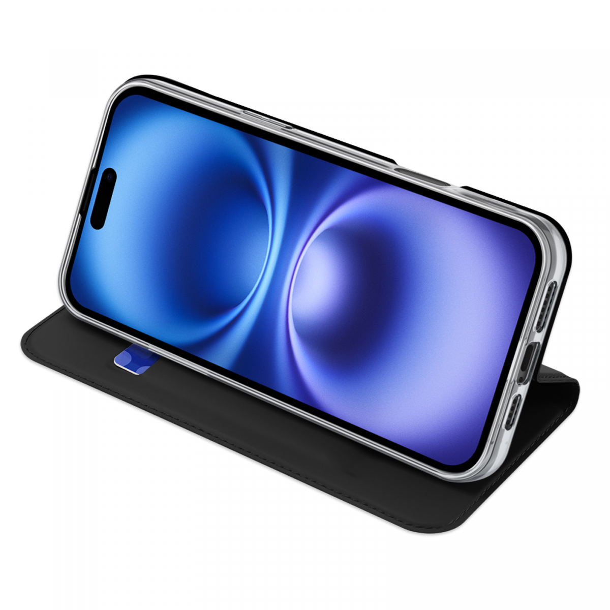 DUX DUCIS Skin Pro Series läderfodral, iPhone 16, svart