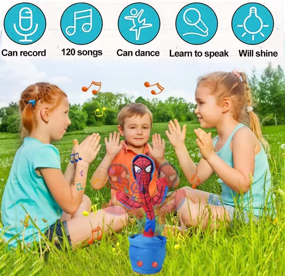 Dansande Captain America som sjunger, 32x12cm