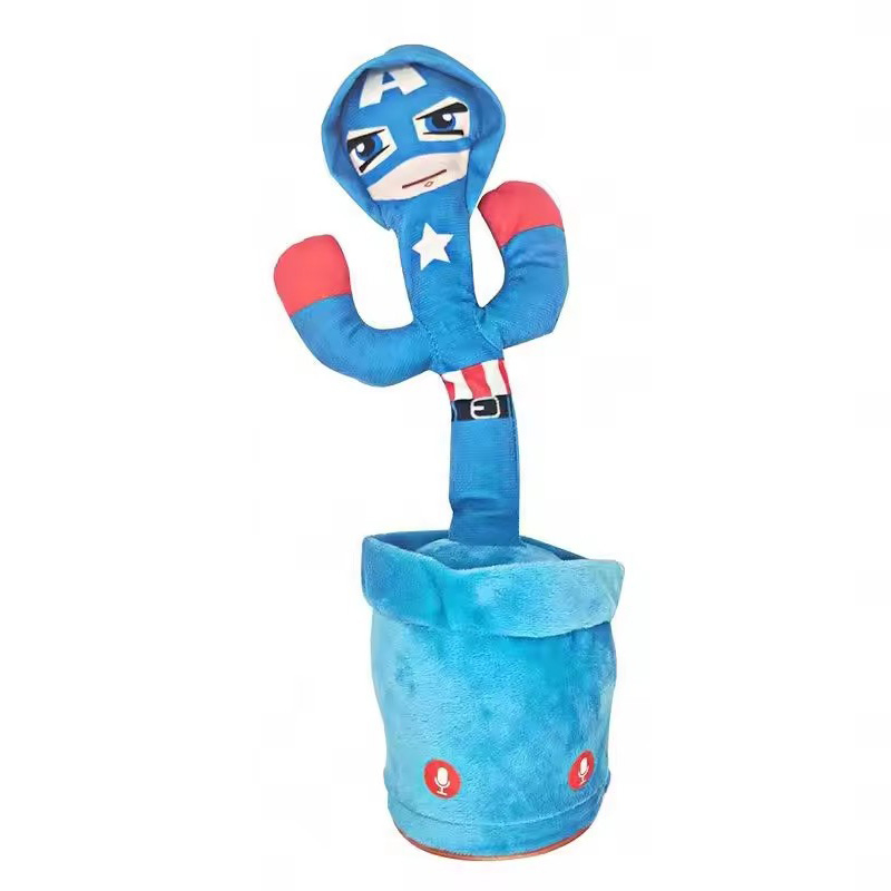 Dansande Captain America som sjunger, 32x12cm