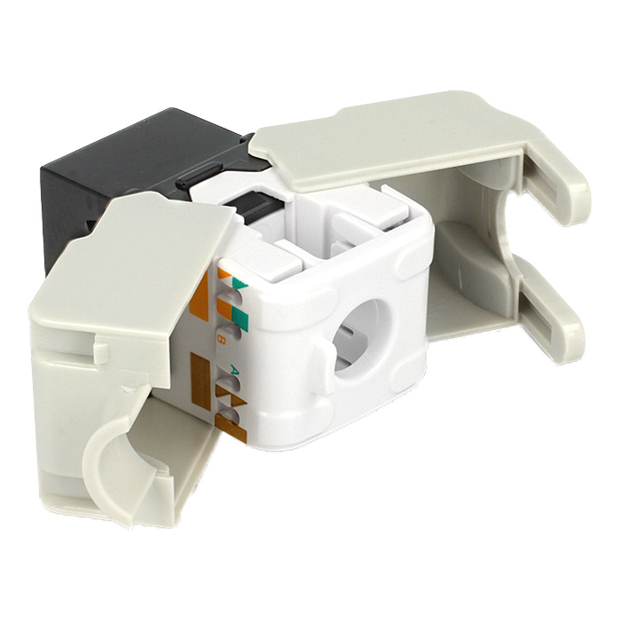 Delock Keystone-modul med RJ45-kontakt > LSA Cat.6 UTP, svart