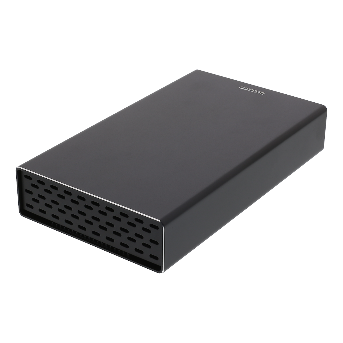 Deltaco Externt 3,5" hårddiskkabinett, USB-C, USB 3.1, 10 Gbps
