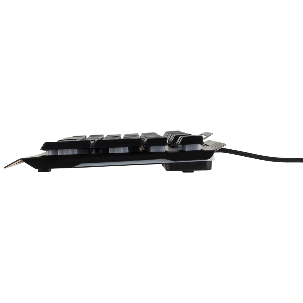 Deltaco GAMING RGB-belyst tangentbord, metallram, USB, svart