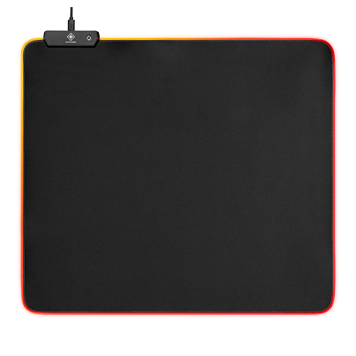 Deltaco GAMING musmatta, 3 RGB lägen, 45x40cm, svart