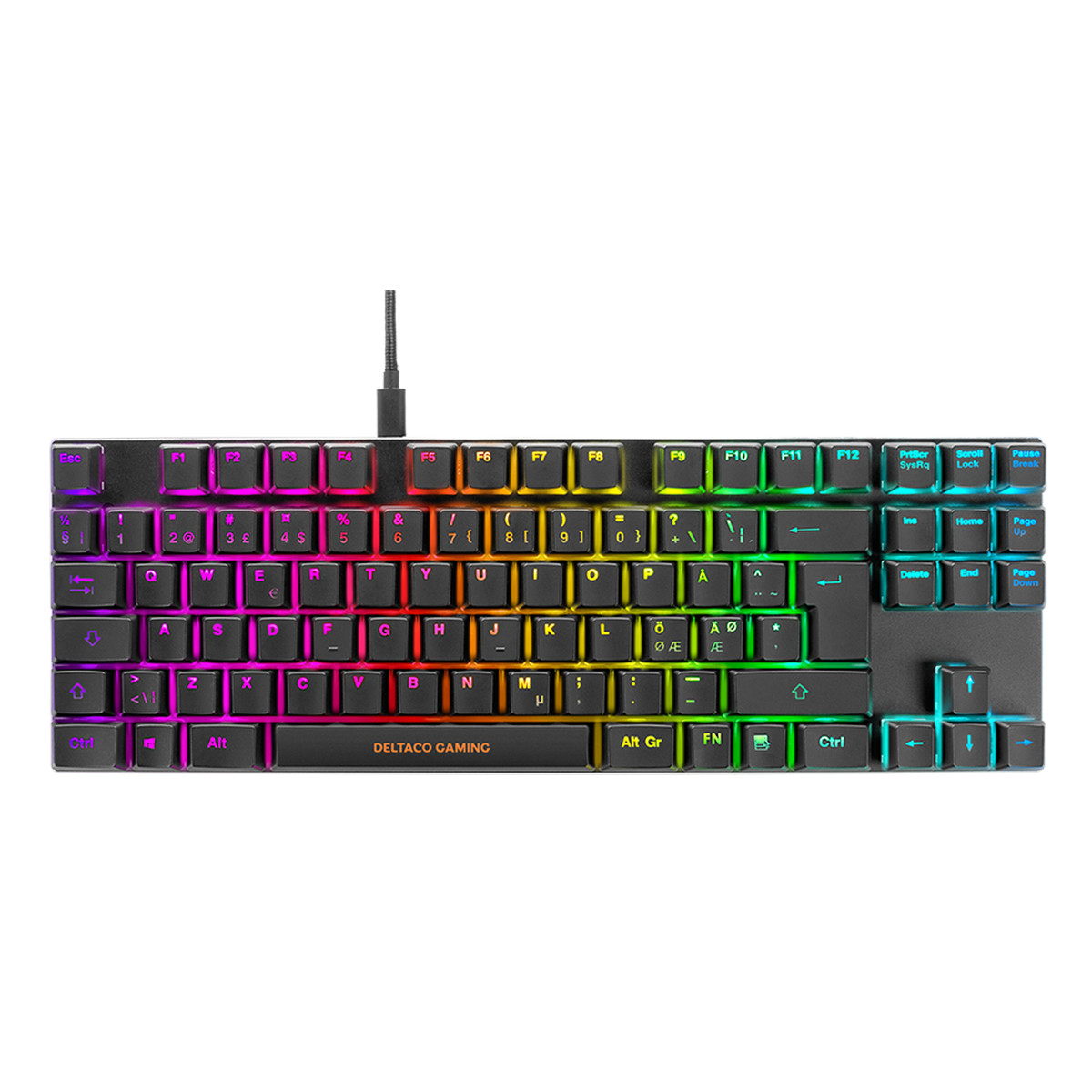 Deltaco Gaming DK420BR Mekaniskt tangentbord, RGB