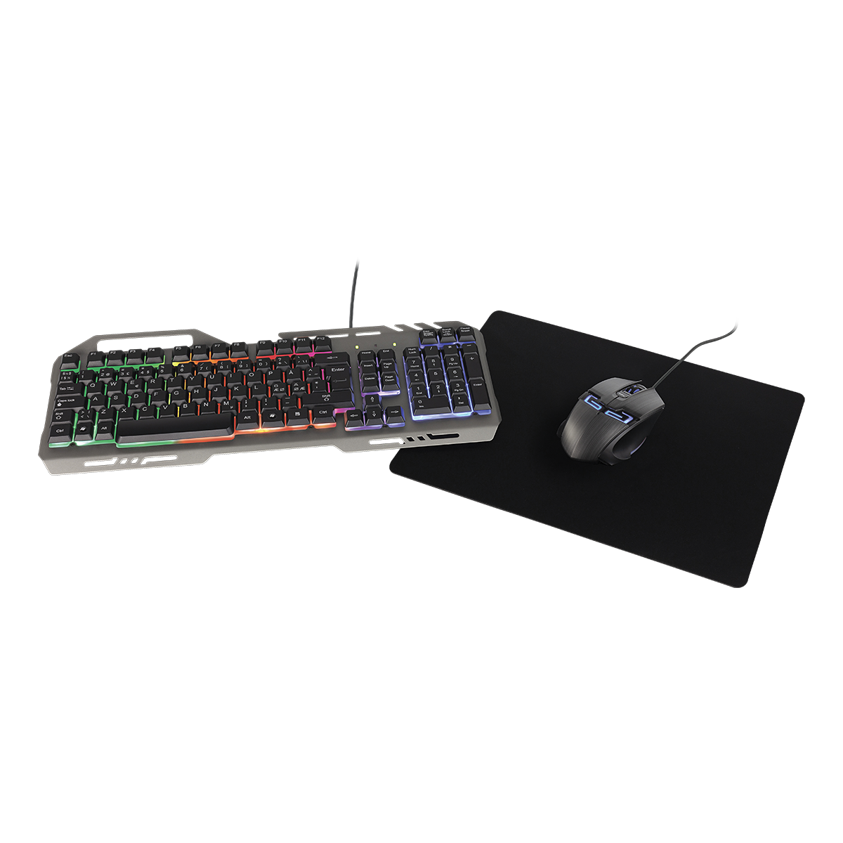 Deltaco Gaming KIT 3-in-1 Mus, Tangentbord, Musmatta