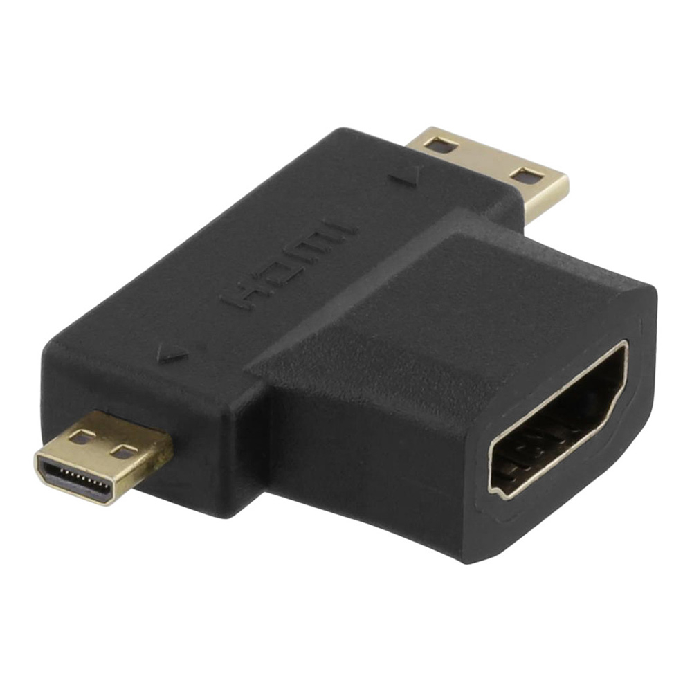 Deltaco HDMI till Mini HDMI och Micro HDMI-adapter, 10.2GB/s