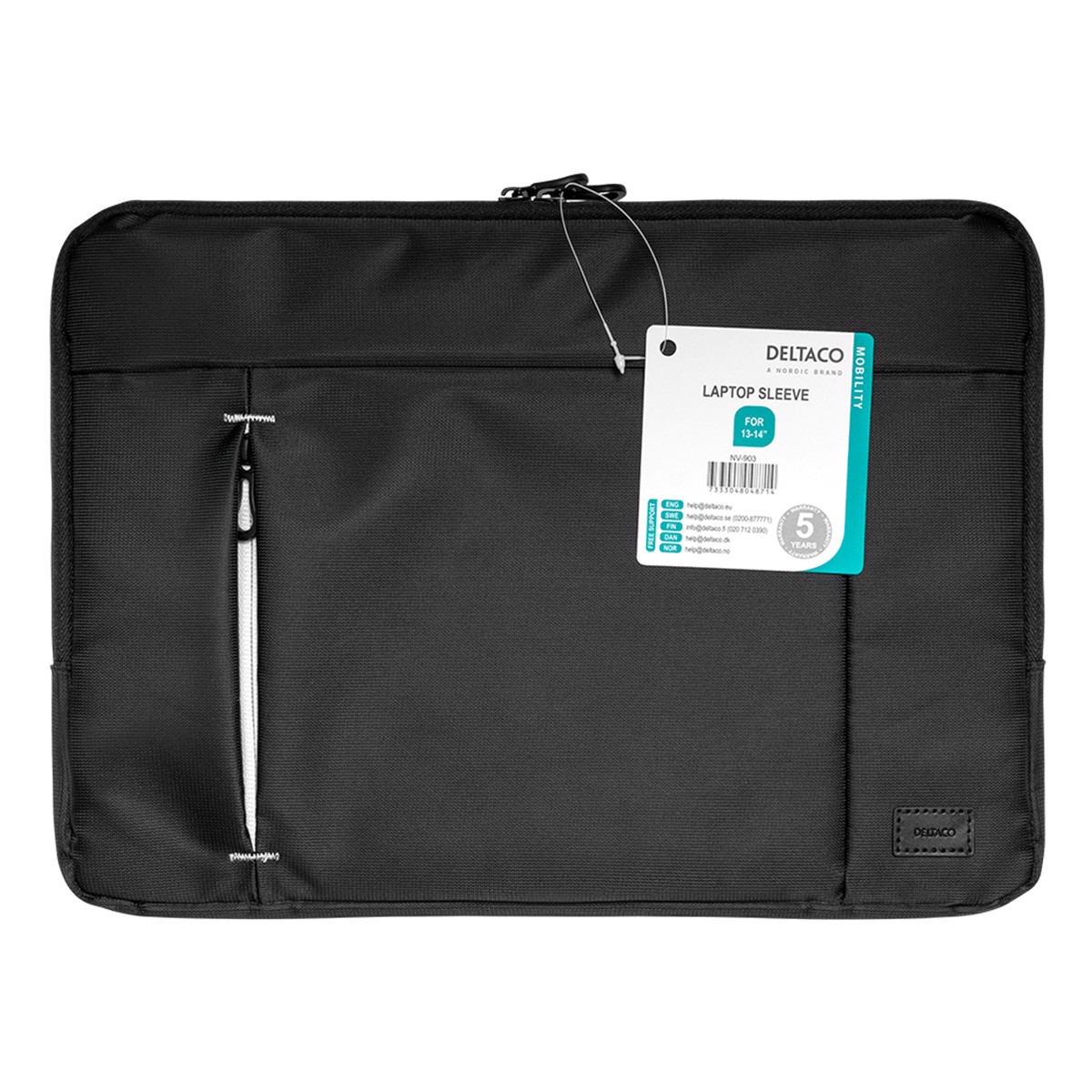 Deltaco Laptopfodral för laptops upp till 13-14 tum, svart