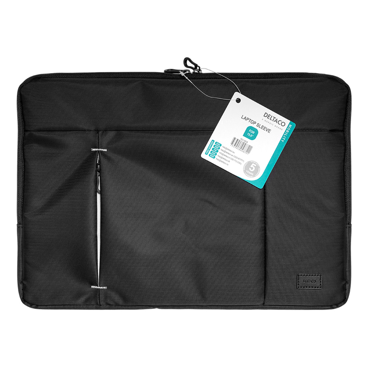 Deltaco Laptopfodral för laptops upp till 15.6 tum, svart