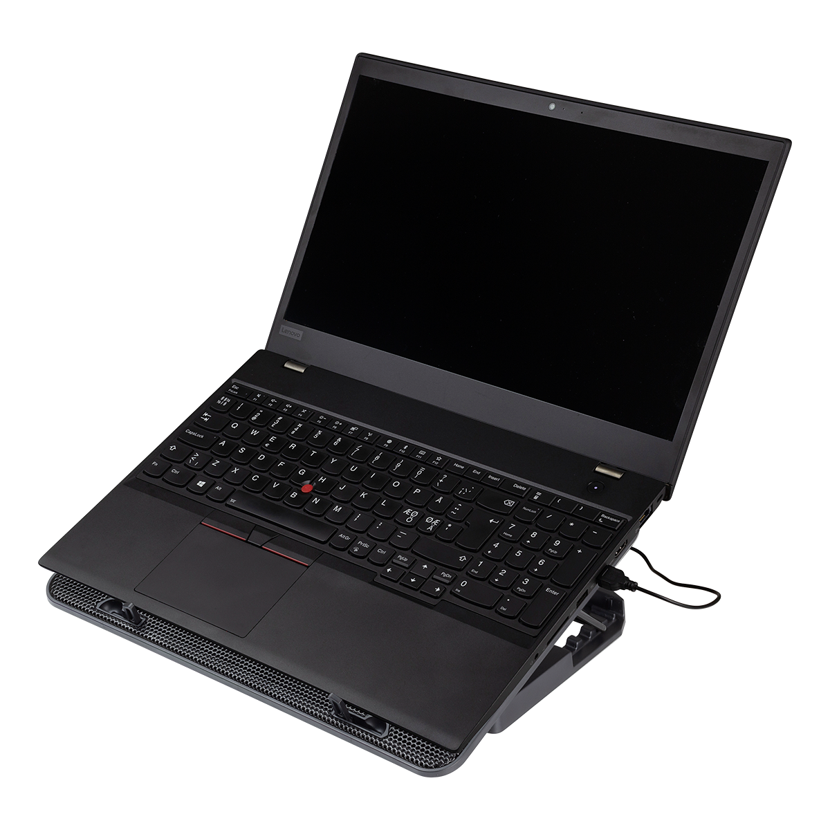 Deltaco Laptopkylare, 6 fläktar, upp till 15,6", svart