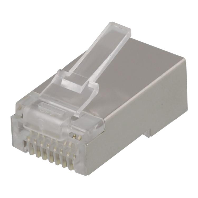 Deltaco RJ45 kontaktdon för patchkabel, Cat6, skärmad, 20-pack